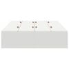 vidaXL Storage Bed Frame White 120 x 190 cm Engineered Wood