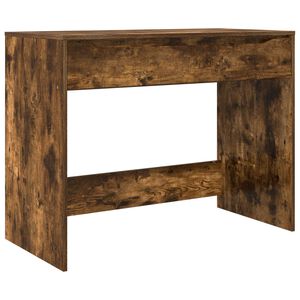 vidaXL Desk with Drawer Smoked Oak 100 x 50 x 78 cm Engineered Wood
