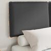 vidaXL Bed Frame with Upholstered Headboard Dark Grey 120 x 200 cm