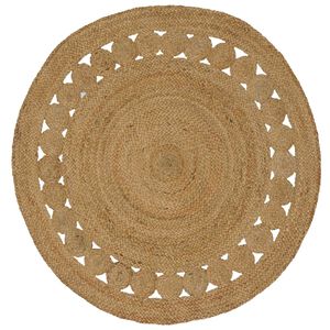 vidaXL Area Rugs Natural &Oslash; 120 cm Jute