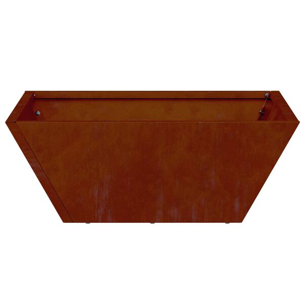vidaXL Garden Planter Rusty 40 x 40 x 15 cm Weathering Steel