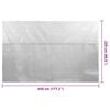 vidaXL Floating PE Solar Pool Film 450x220 cm Grey
