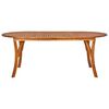 vidaXL 7 Piece Garden Dining Set 201x100 cm Solid Acacia Wood