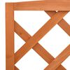 vidaXL Trellis Planter with Shelves Orange 70x42x120 cm Solid Firwood