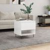 vidaXL Coffee Table High Gloss White 50x46x50 cm Engineered Wood