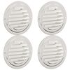 vidaXL Air Vent Covers 4 pcs Silver 80 mm Stainless Steel