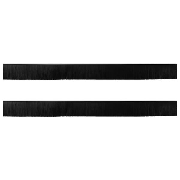 vidaXL Self-adhesive Door Brush Seals 2 pcs White 100 cm