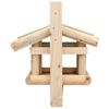 vidaXL Bird Feeder Solid Wood 35x29.5x21 cm