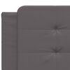 vidaXL Bed Frame without Mattress "Zadar" Grey 200x200 cm Faux Leather