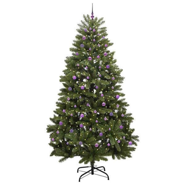 vidaXL Artificial Christmas Tree Green 270 cm PVC and Metal