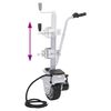 vidaXL Aluminium Motorised Jockey Wheel Trailer Mover 12 V 350 W