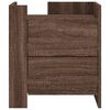 vidaXL Bedside Cabinet Brown Oak 45x50x50 cm Engineered Wood