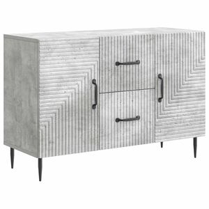 vidaXL Sideboard Concrete Grey 89 x 34.5 x 60 cm Engineered Wood