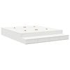 vidaXL Storage Bed Frame with Drawer White 200 cm Engineered Wood