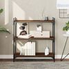 vidaXL Bookcase 3-Tier Brown Oak 80x30x86 cm Engineered Wood