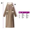 vidaXL Blanket Hoodie Camel L Fleece and Flannel