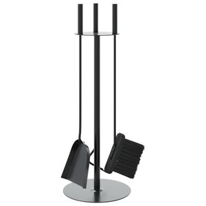 vidaXL 4 Piece Fireplace Tool Set 22x59 cm Steel