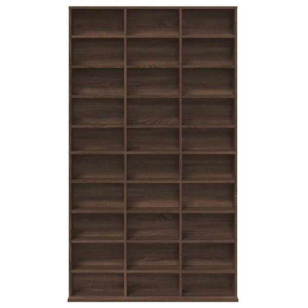 vidaXL CD Cabinet Brown Oak 102x23x177.5 cm Engineered Wood