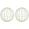 vidaXL Christmas Finial Light 2 pcs 384 LEDs Warm White