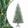 vidaXL Artificial Christmas Tree Snow Flocked with LED Light 210 cm