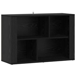 vidaXL Sideboard Black Oak 80 x 30 x 53 cm Engineered Wood