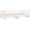 vidaXL Pull-out Day Bed without Mattress White 2x(90x190) cm