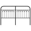 vidaXL Metal Replace Headboard Black 160 cm