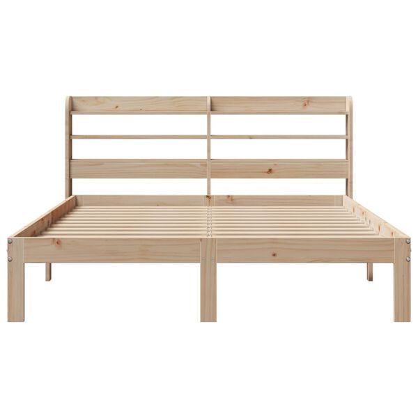 vidaXL Bed Frame with Headboard without Mattress 150x200 cm King Size