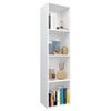 vidaXL Book Cabinet/TV Cabinet White 36x30x143 cm Engineered Wood