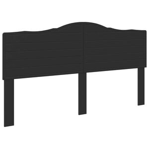 vidaXL Headboard Black Oak Engineered wood