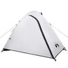 vidaXL Camping Tent Dome 3-Person White Blackout Fabric Waterproof