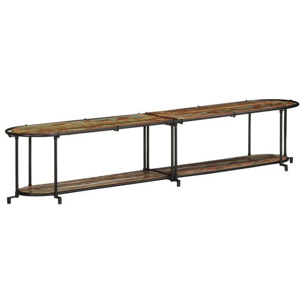 vidaXL TV Cabinet 200x42x40 cm Solid Wood Reclaimed