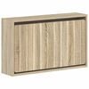 vidaXL Wall-Mounted Shoe Cabinet ZWOLLE 71 x 17 x 43 cm Sonoma Oak