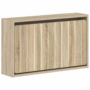 vidaXL Wall-Mounted Shoe Cabinet ZWOLLE 71 x 17 x 43 cm Sonoma Oak