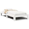 vidaXL Bed Frame without Mattress White 90x200 cm Solid Wood Pine