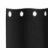vidaXL Blackout Curtains with Rings 2 pcs Black 245 x 140 cm Polyester