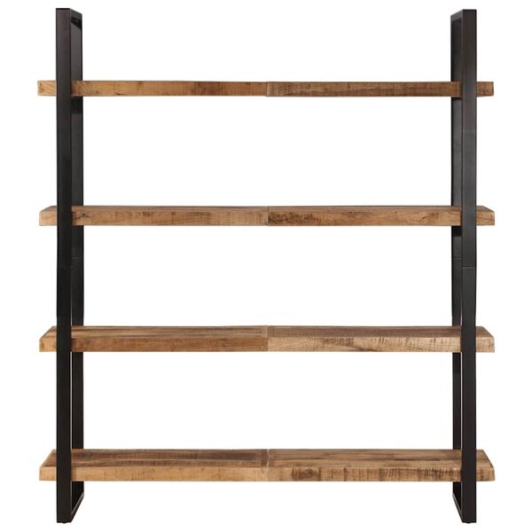 vidaXL 4-Tier Bookcase 160x40x180 cm Rough Mango Wood