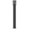 vidaXL Outdoor Floor Lamp Black 110cm Stainless Steel