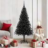 vidaXL Christmas Tree with 150 LEDs with Stand Black 150 cm PVC