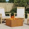 vidaXL Fire Pit Brown 60 x 60 x 30 cm Steel