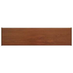 vidaXL Window Sill Brown wood 80 x 25 x 4.5 cm PVC