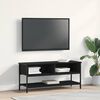 vidaXL TV Cabinet Set Black Oak 100 x 35 x 45 cm Engineered Wood