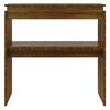 vidaXL Console Table Brown Oak 80x30x80 cm Engineered Wood
