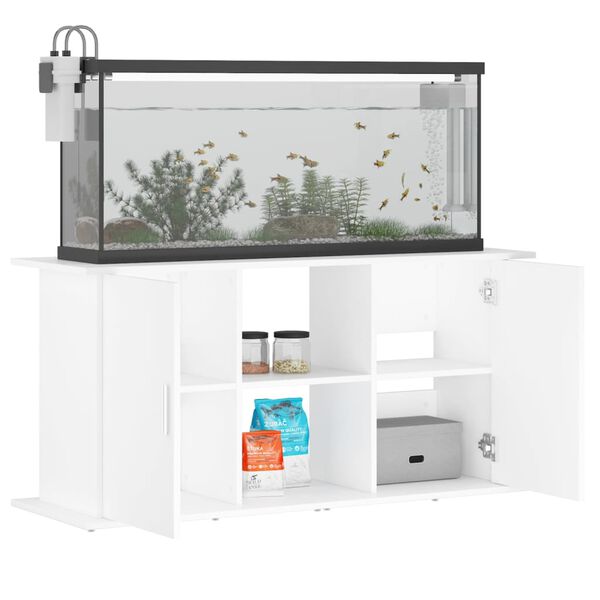 vidaXL Aquarium Stand White 121x41x58 cm Engineered Wood