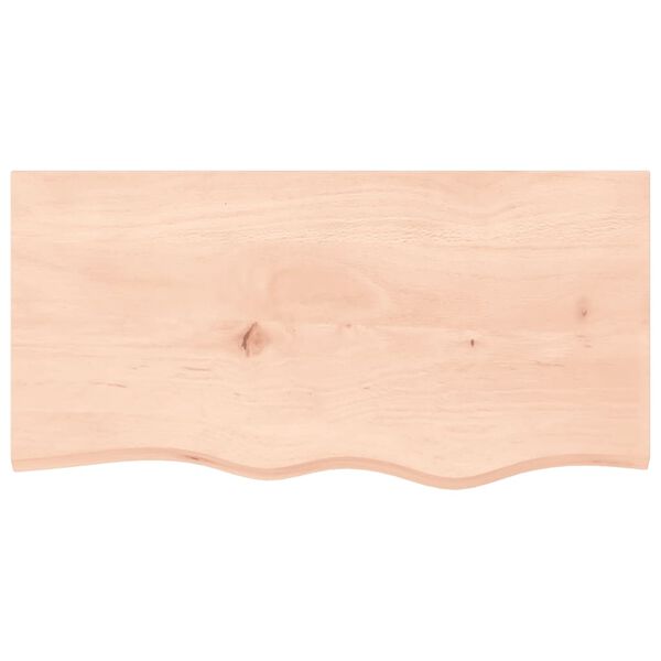 vidaXL Bathroom Countertop 80x40x2 cm Untreated Solid Wood