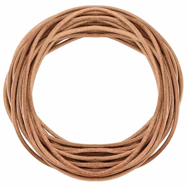 vidaXL Leather Cord Brown &Oslash;4 mm x 5 m Leather