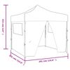 vidaXL Foldable Tent 3x3 m with 4 Walls Blue