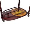 vidaXL Globe Bar Wine Stand Eucalyptus Wood Freestanding