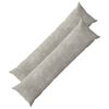 vidaXL Cushion Cover 2 pcs HEERLEN Light Grey 40 x 145 cm