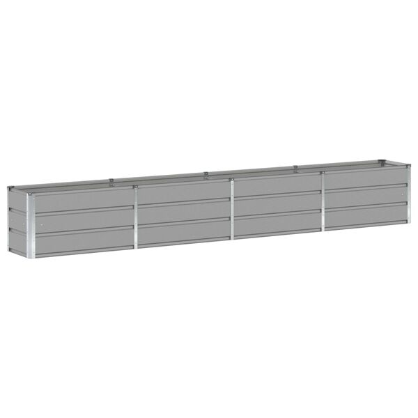 vidaXL Planter Light Grey 320 x 40 x 45 cm Steel